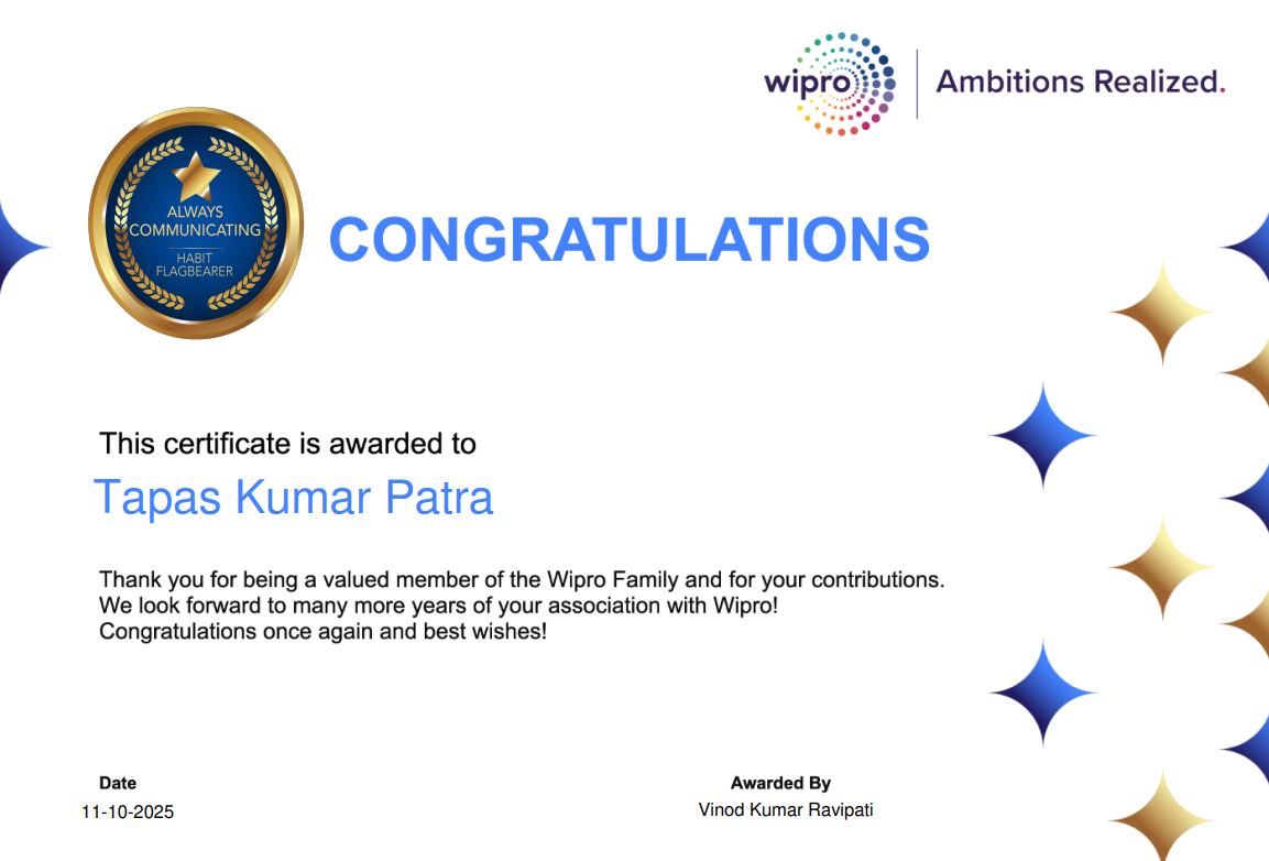 Habit Flagbearer - Always Communicating Award