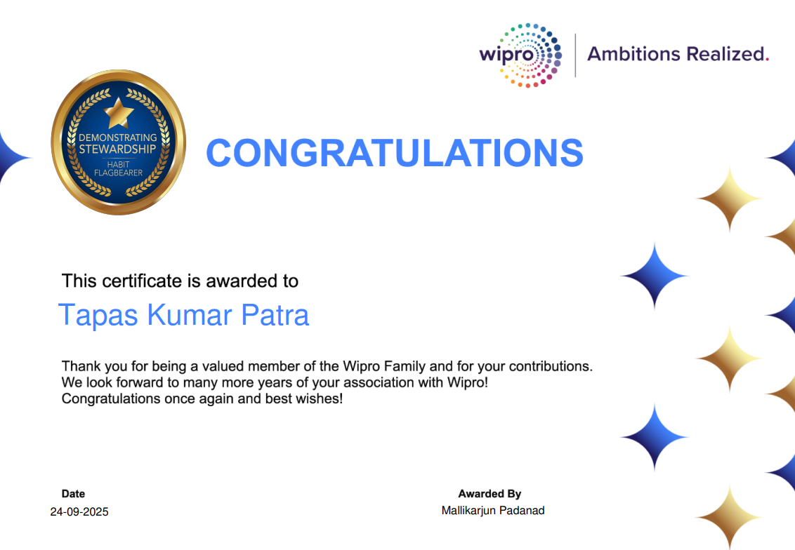 Habit Flagbearer - Demonstrating Stewardship Award